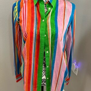 Ralph Lauren Colorful Striped Button Down Shirt